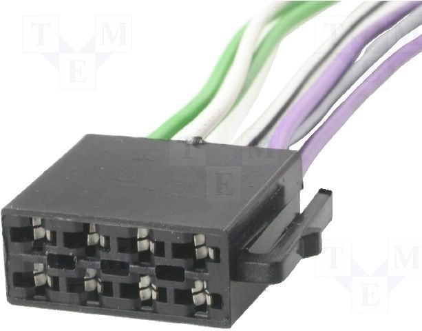 Konektor ISO - volné dráty do auta reproduktorová část 4CARMEDIA