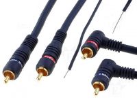 Signálový kabel k propojení autorádia a zesilovače